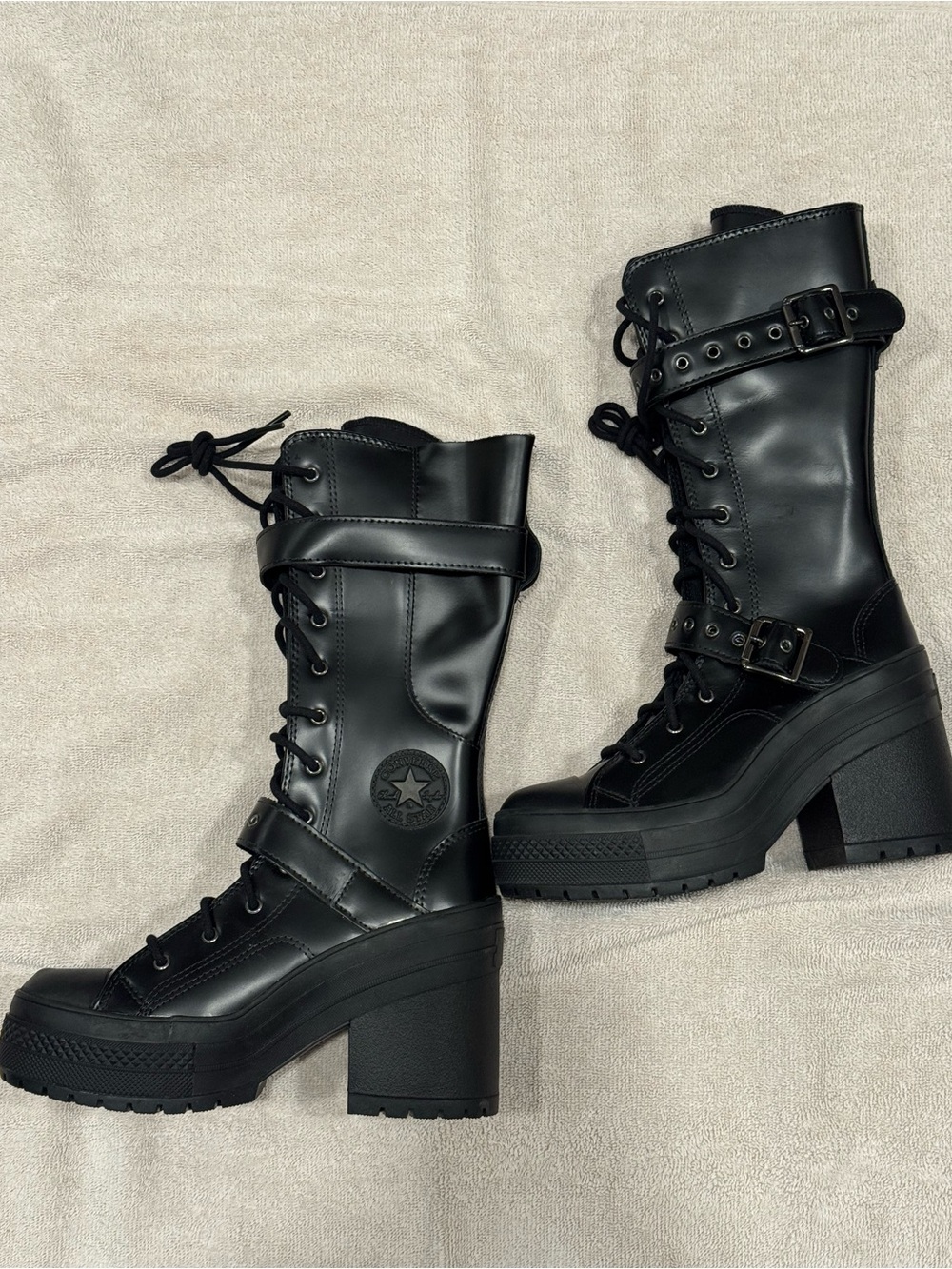 Converse Chuck 70 De LUXE Heel | Platform boots | black | Size 6 - Picture 2 of 7